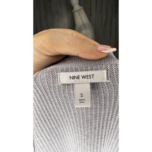 Nine West Women's Blue Long Sleeve Open‎ Front Cardigan Size Small - Picture 7 of 7